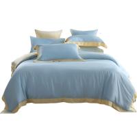 家柏饰(CORATED)天丝麻四件套简约素雅床上用品夏季被套床单慕晨