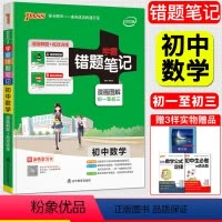 [正版]2022版学霸错题笔记初中数学 漫画解题册+高效训练册漫画图解全彩版 pass绿卡初一初二初三学霸笔记789年