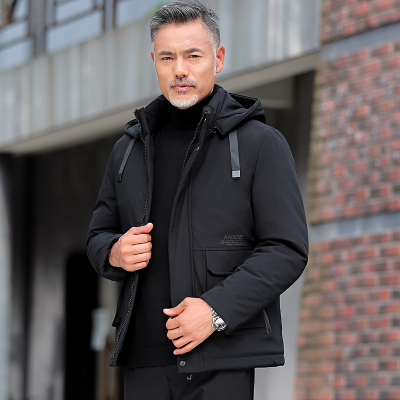 NEWLAKE爸爸冬装外套中年男士棉衣2020新款中老年加冬季厚棉服中长款棉袄棉衣