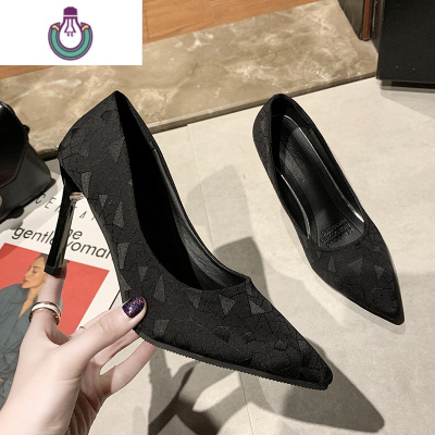 FISHBASKET大码女高跟鞋41-43法式少女百搭性感黑色小清新加特大号女鞋40-42休闲鞋