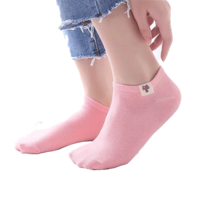 5/10双装女袜子棉袜韩版短船袜隐形夏季浅口袜女生f臭袜学生棉短筒袜