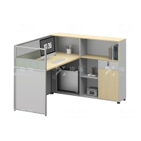 臻远 ZYGW-073屏风工作卡位职员桌办公桌 L型单人位