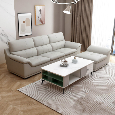 掌上明珠 简约皮沙发客厅现代真皮沙发组合头层牛皮厚大小户型家具