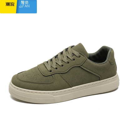 聚范板鞋男韩版潮鞋子男潮鞋百搭低帮平底男士休闲鞋2024春季新款男鞋