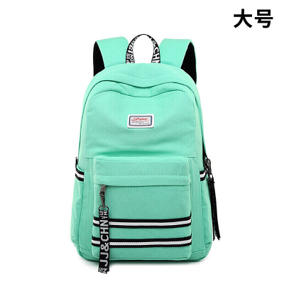 英式书包新款背包书包女原宿高中学生校园帆布男双肩包-定制9190绿色大号9190绿色大号
