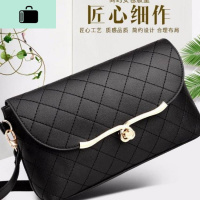 单肩包女斜挎包软皮质感小包妈妈包网红新款休闲百搭韩版时尚女包NEW LAKE 黑色女士单肩包
