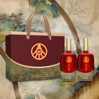 五粮液股份公司出品 生态酿酒 宜品 千里江山 52度 500ml*2礼盒装 优级酒