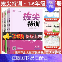 [3本套装]语数英-人教版 六年级下 [正版]24新版拔尖特训三年级上册四年级课时作业本同步训练一年级上册二语数英语一五