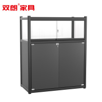 双朗 展示柜矮柜 ZG9040-10T 900*400*1000mm 黑色 组
