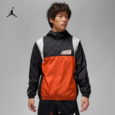 Nike/耐克连帽卫衣JORDAN运动休闲梭织男装套头衫DV7601-010 D
