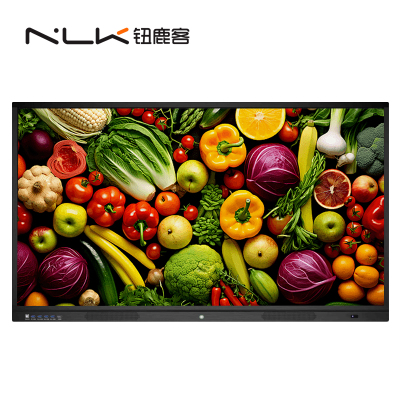 钮鹿客 100英寸 教学会议平板 交互式电子白板 无线投屏 视频会议 企业培训 智慧大屏 4K显示 安卓一体机