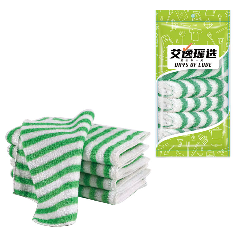 艾逸瑶选 逸洁纤维去油抹布5片装 JQ-0112