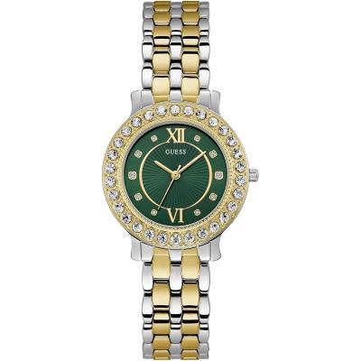 正品盖斯GUESS 2024新款手表美国绿色指针代购女式专柜GW0741L1