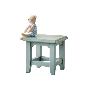 森美人儿童实木小板凳 美式乡村家用小方凳矮凳子创意成人小坐墩