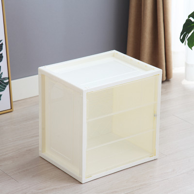 简易组装收纳柜家用整理箱子储物箱塑料衣服箱透明书柜玩具收纳箱
