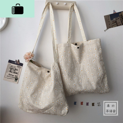 日系文艺森系帆布包女单肩包包 韩国INS小清新学生软妹少女斜挎包NEW LAKE