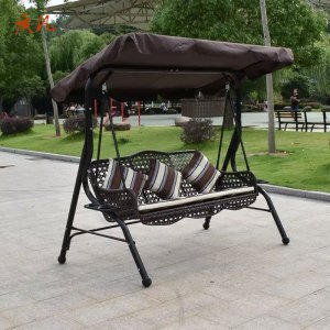 质凡户外秋千摇篮椅吊椅成人室外摇椅阳台吊床铁艺庭院荡秋千摇椅