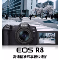 佳能(Canon)EOS R8 r8单机身 全画幅微单相机+RF 50mm F1.8 STM全画幅微单定焦镜头 小痰盂
