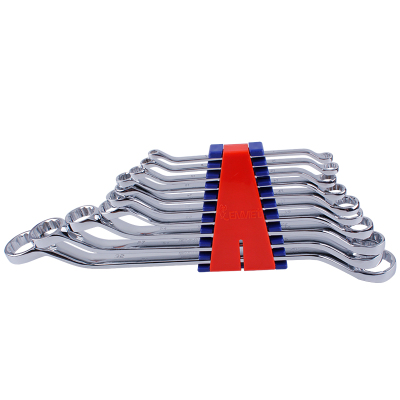 10件精抛平面梅花扳手组套(塑夹装)