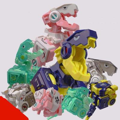 玩具恐龙可变形机甲可当摆件恐龙玩具方块机械恐龙模型