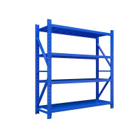 臻远 ZY-HJ-42 仓储货架仓库超市置物家用层架收纳架子 重型1500*600*2000四层主架 蓝色