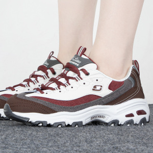 Skechers斯凯奇女鞋新款奶茶熊老爹鞋运动鞋复古熊猫鞋149906-BKGY ZP