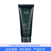 AHC 男士洗面奶温和洁面清爽控油清洁舒缓180ml男女护肤 2026年7月过期