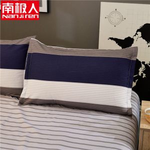一对装纯色枕套成人枕头套单人卡通枕芯套 48x74cm