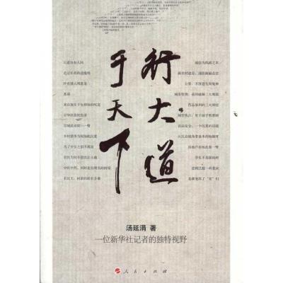 正版新书]行大道于天下:一位新华社记者的独特视野汤延涓978701