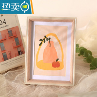 敬平简约相框摆台画框挂墙洗照片6寸7 8七寸10桌面摆件儿童相册架定制 樱花粉 A4[可放20.8*29.7cm]摆挂两