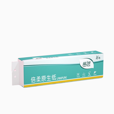 蓝漂16卷竹浆本色卫生纸家用实惠装卷纸厕纸卷筒纸手纸特价纸巾