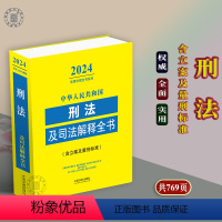 [正版]2024中华人民共和国刑法及司法解释全书法律法规含立案及量刑标准法律条文及司法解释案例分析法律法规刑法修正案1