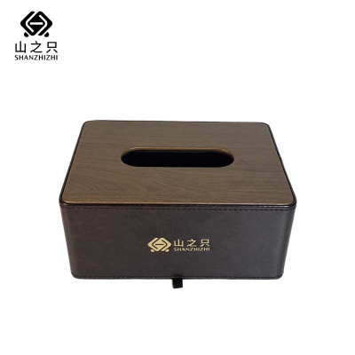 山之只 皮质纸巾盒 MZ1150-A 个