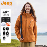 JEEP吉普三合一冲锋上衣夹克外套男女款2024秋冬新款户外防风防水