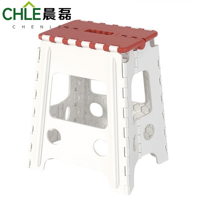 晨磊 折叠凳 33.5*27.5*40cm(红白色) 个