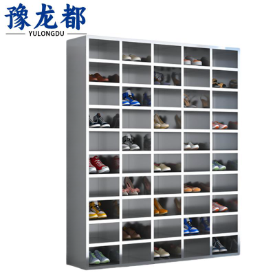 豫龙都不锈钢鞋柜50格台