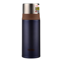 膳魔师(THERMOS)进口真空304不锈钢保温杯FFM-351K-CN 深蓝色350ML商务办公学生男女一杯两用