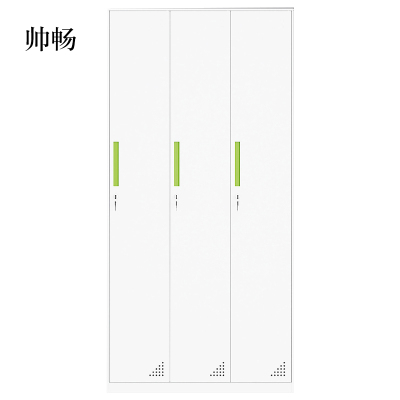 帅畅更衣柜员工储物柜铁皮带锁储存柜健身房更衣室钢制六九门宿舍柜子