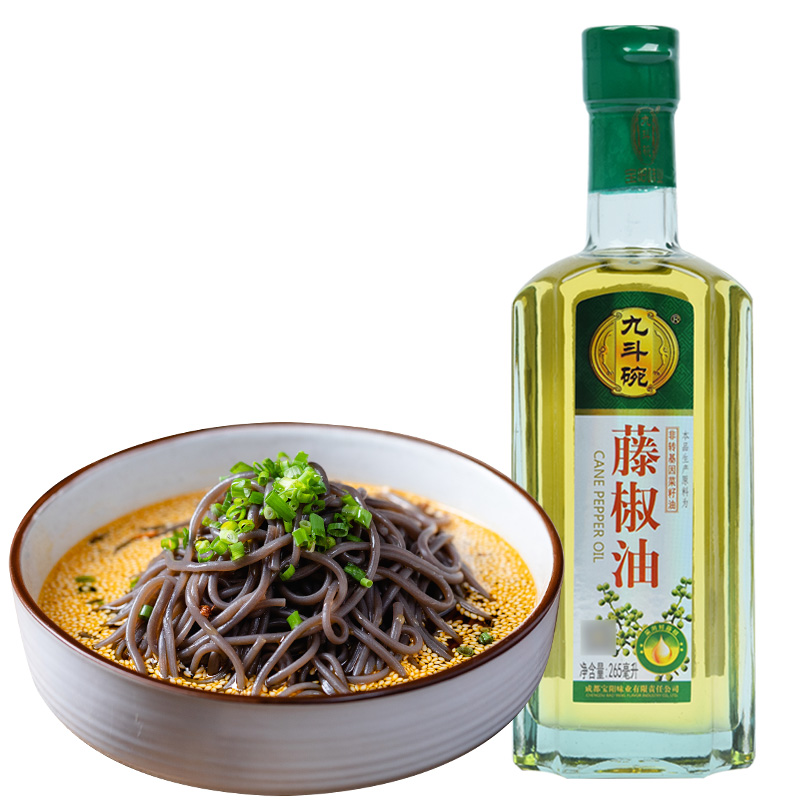 九斗碗藤椒油265ml 麻油调和油 花椒油香油 酸辣粉凉拌菜调料 火锅