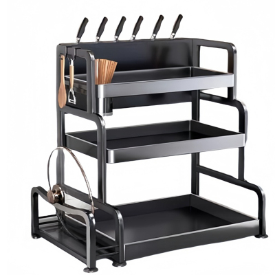 豫汉迎台面置物架筷刀架调料架三层个