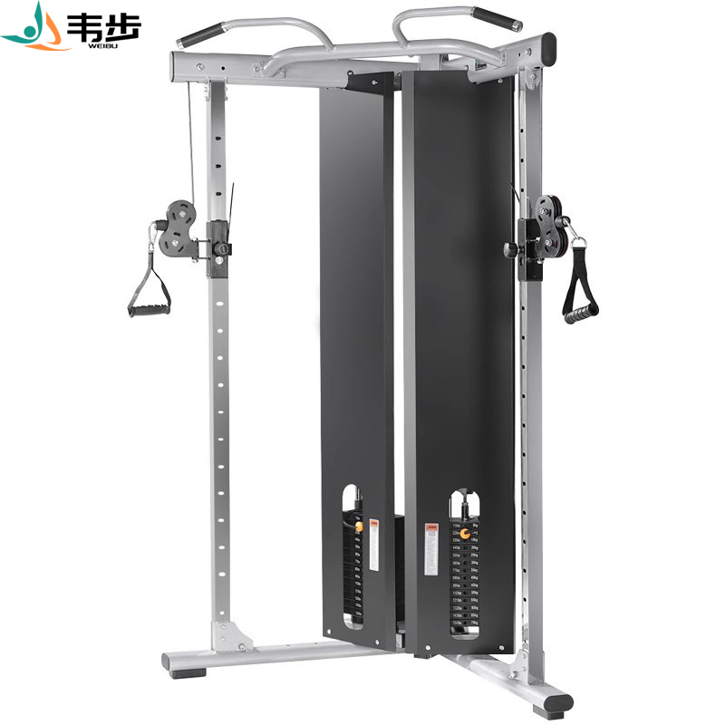 韦步FW126健身房小飞鸟综合训练器专业龙门架商用家用力量器械 基础款双组140kg精钢配重