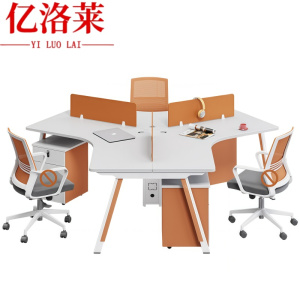 亿洛莱 三人职员桌+柜 2192*1908mm 套