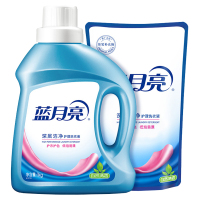 蓝月亮洗衣液套装去渍自然清香洗衣液1kg*1瓶+500g*1袋