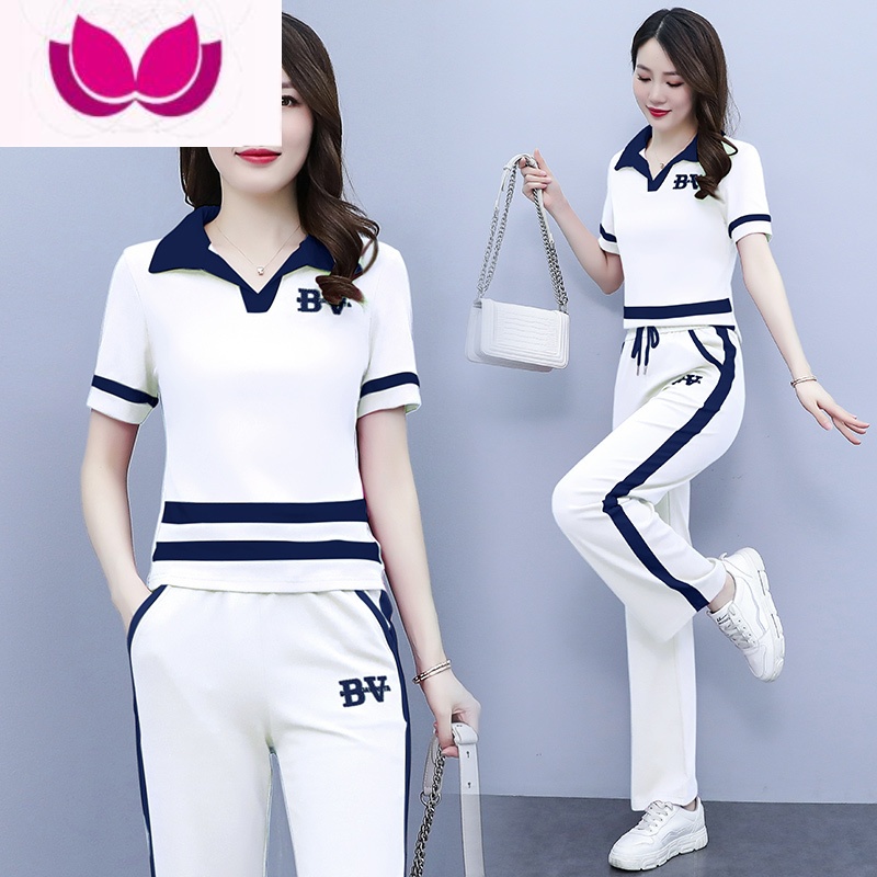 七斓运动服套装女夏款时尚洋气时髦2023夏季新款小个子网红减龄套