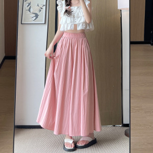 紫色裙裤女2026新款夏季高腰垂感休闲小个子半身裙冰丝山本阔腿裤