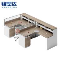 铭思达屏风工位7字型双人位含柜套