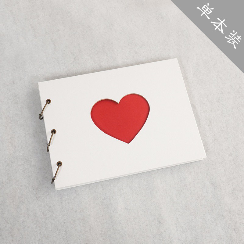 相册生日男友表白手帐绘本简约影集 三维工匠 简盒装 白卡内页(30张60