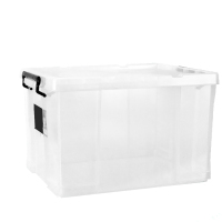 植巾 SNX110 高透 抗压 直角加厚 40L 塑料储物箱/收纳箱 (计价单位:个) 透明色