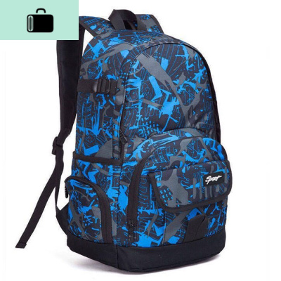 男高中初中学生书包韩版防水大容量学院旅行背包女新款印花双肩包NEW LAKE