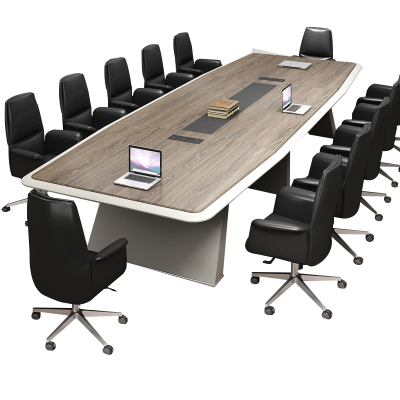 慧采云 办公家具大型会议桌长桌组合简约现代长方形大型洽谈桌工作台培训桌3.2m